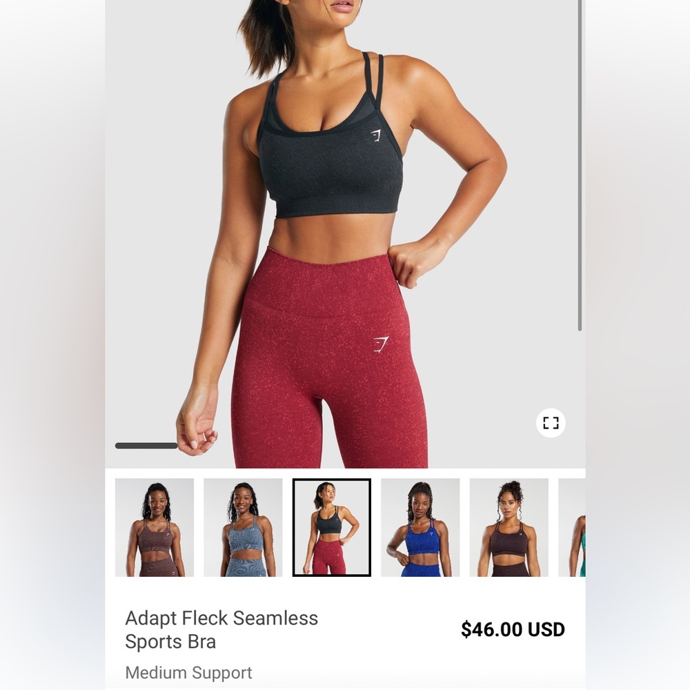 Adapt fleck seamless sports bra